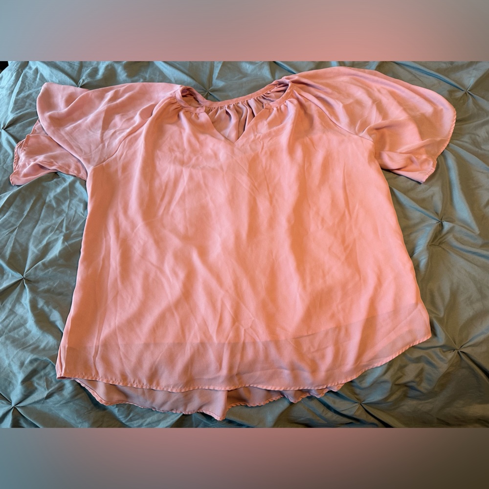 WORN ONCE. Light Pink Polyester